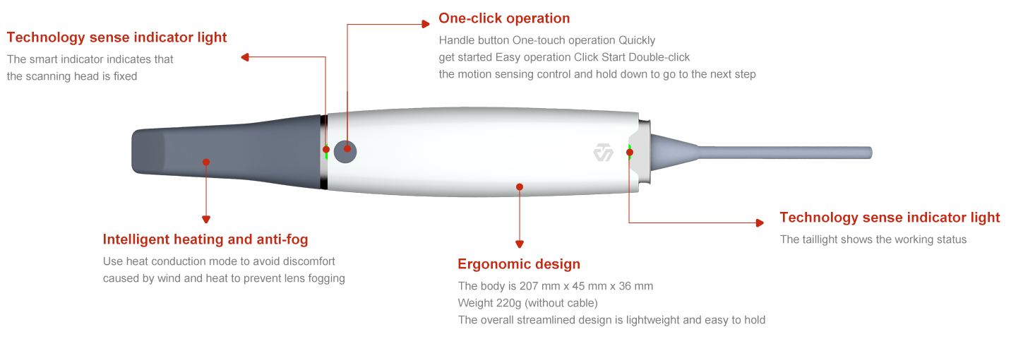 IOS100 oral digital impression device